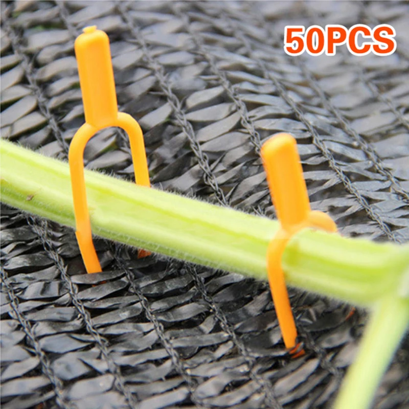 

50PCS Quality PP Stolon Clamp Multicolor Plant Vine Press Garden Tools Plant Clips Stolons Fixing Fastening Fixture Clamp Fork