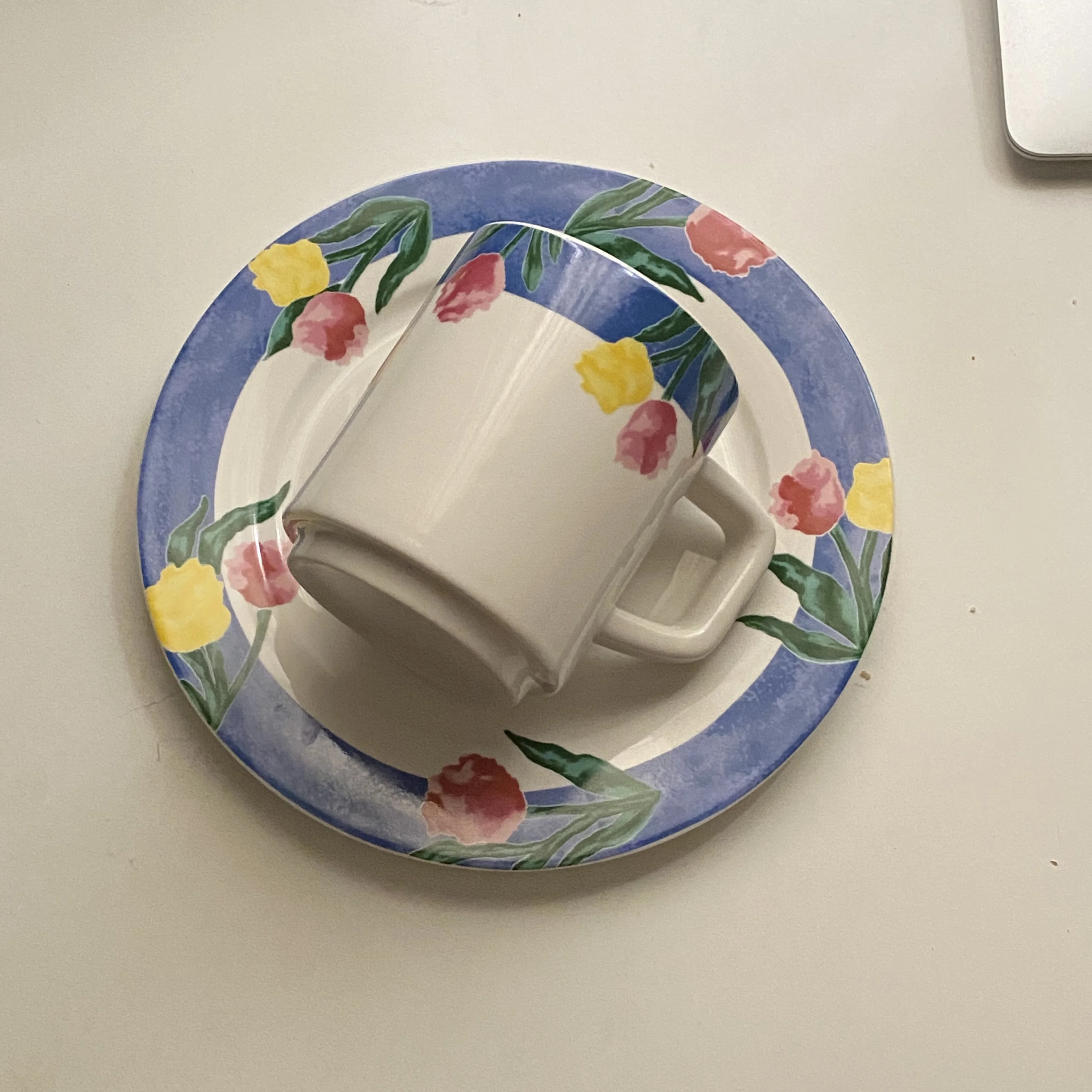 Кружка в скандинавском стиле с изображением роз винтажный кофе уникальная