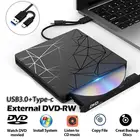 Новинка 2021, DVD-привод USB 3,0 и Type C, высокоскоростной рекордер для чтения и записи без привода, внешний USB-привод для ноутбука