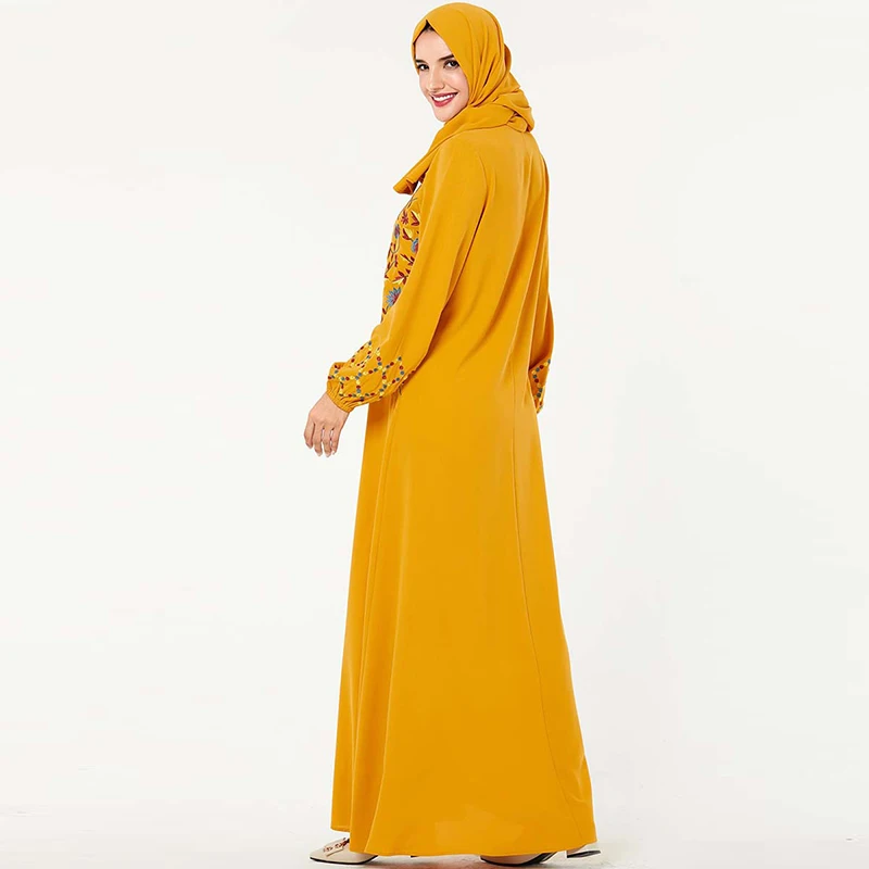 Abaya Kaftan Дубайский хиджаб мусульманское платье мусульманская европейская одежда