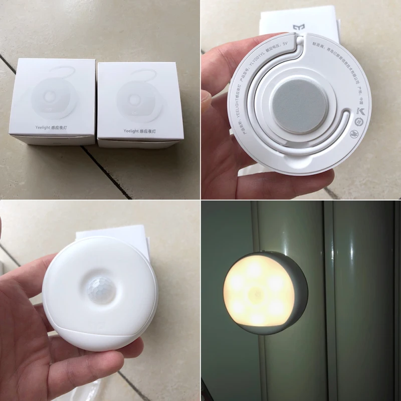 

1 Pc LED Infrared Body 3modes Motion Sensor Smart Night Light USB Rechargeable Magnetic Lamp Hook Hanging Lantern