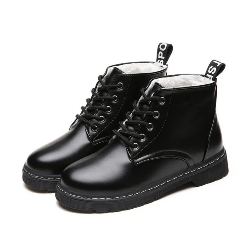 Новинка сезон осень зима бархатные женские Ботинки martin высокие сапоги для