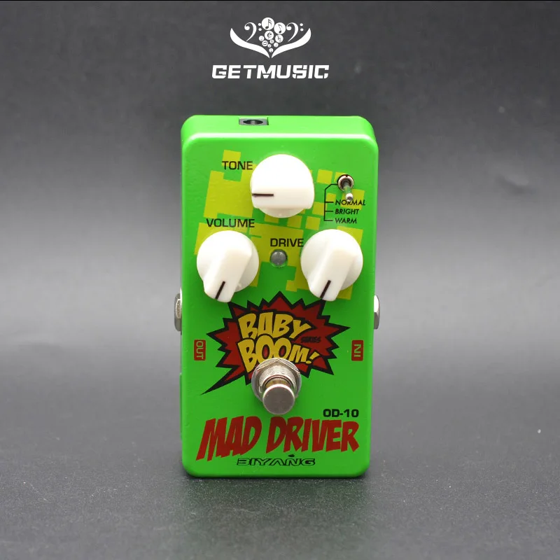 Педаль для басовых эффектов Biyang OD 10 три модели Mad Drive Overdrive|Детали и аксессуары