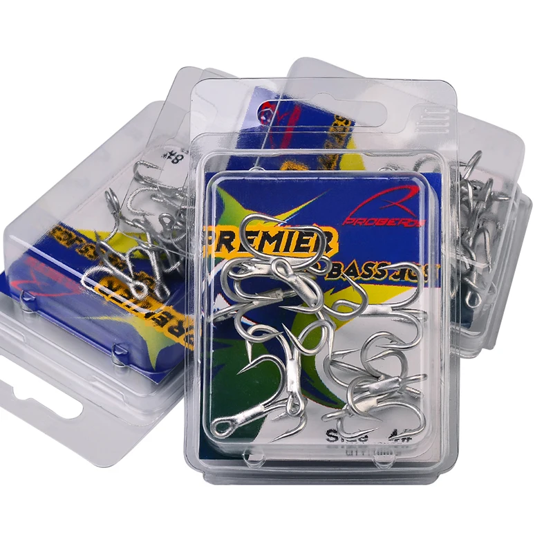 

50pcs/lot Saltwater Fishing Hook 4X Matte Tin Treble Hooks 4/0#-3/0#-1/0#-1#-2#-4#-6# High-Carbon Steel High Strength Hooks 2019