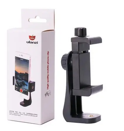 Phone holder Ulanzi Телефон Штатив Адаптер клип поддержка держатель стенд вертикальный и горизонтальный видео съемки для Andriod iPhone смартфонов - Цвет: Phone holder