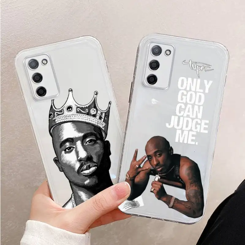

2Pac Rapper cartoon pattern Phone Case Transparent For OPPO R RENO 9 11 17 3 4 S PLUS PRO 15X k7