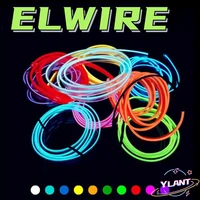 ylant el wire neon light novelty light neon led lamp flexible rope tube led strip string light car decoration with 6mm sewing