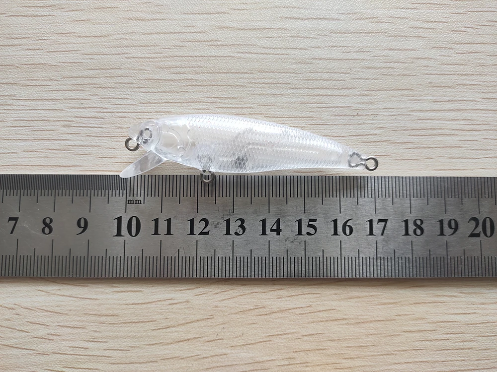 

10pcs Unpainted Fishing Lure Body Minnow Hardbaits Fishing Wobbler Artificial baits 70mm 5g Blank lures ZEBT53