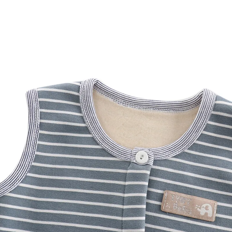 Детский жилет на осень и зиму модная повседневная теплая хлопковая безрукавка в