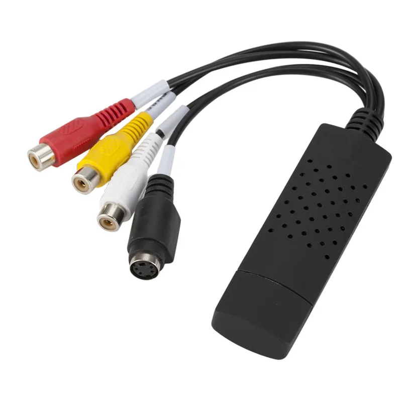 RGEEK USB видео адаптер с аудио ТВ DVD VHS Captura de v ideo карта Аудио AV для компьютера/CC TV
