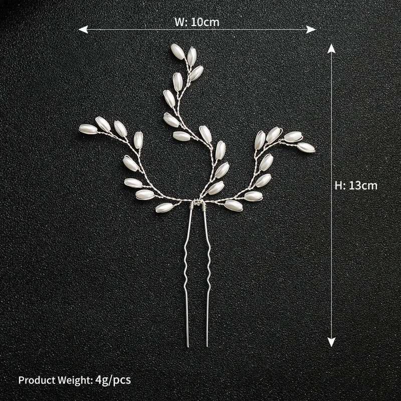 Жемчужина свадебная прическа невесты шпильки уникальные Aolly свадебные