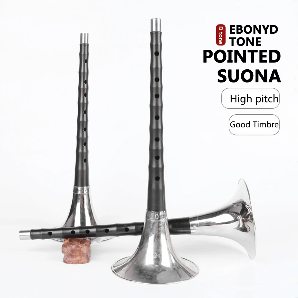

Professional D-Tuning Suona Horn Chinese Traditional Musical Instrument Pointed Surna Horn Trumpet for Beginner
