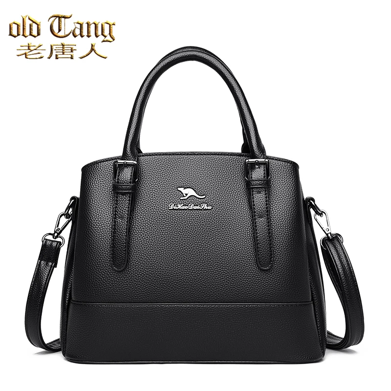

OLD TANG Fashion Solid Color Pu Leather Shoulder Bags for Women 2020 New Autumn and Winter Ladies Handbags Casual Crossbody
