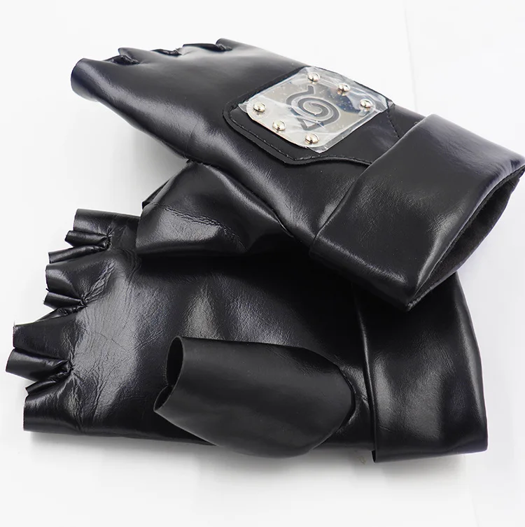 

Anime Kakashi Gloves Cosplay Costumes Accessories Kakashi PU Mittens Props