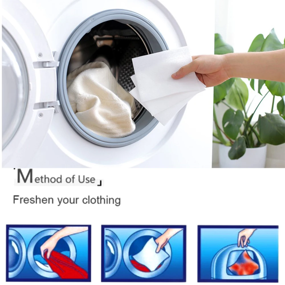 

100pcs Washing Machine Use Mixed Dyeing Proof Color Absorption Sheet Anti Dyed Cloth Laundry Papers Color Catcher Grabber Cloth