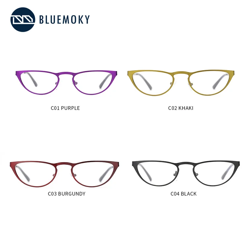 BLUEMOKY Винтаж маленький солнцезащитные очки &quotкошачий глаз&quot оправ для Для