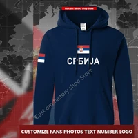 serbia serbian serbs flag %e2%80%8bhoodie free custom jersey fans diy name number logo hoodies men women loose casual sweatshirt