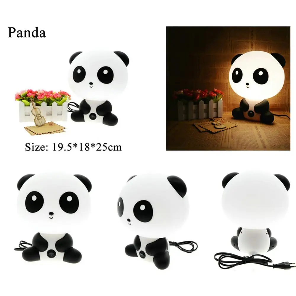 Милый детский светодиодный ночник из АБС-пластика с рисунком панды домашний