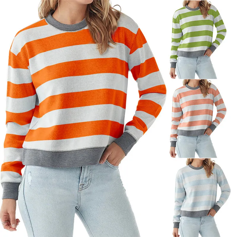 

Womens Pullover Hoodies 2021 spring Autumn Hooded Sweatshirts Vintage Solid Color Jackets Tracksuits Top Sudaderas Mujer