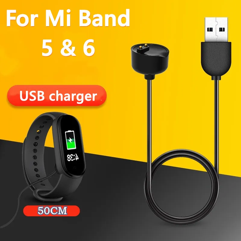 Charger usb Adapter For Xiaomi Mi Band 6 5 Miband Smart Wristband Bracelet band Charging cable USB Cable | Электроника