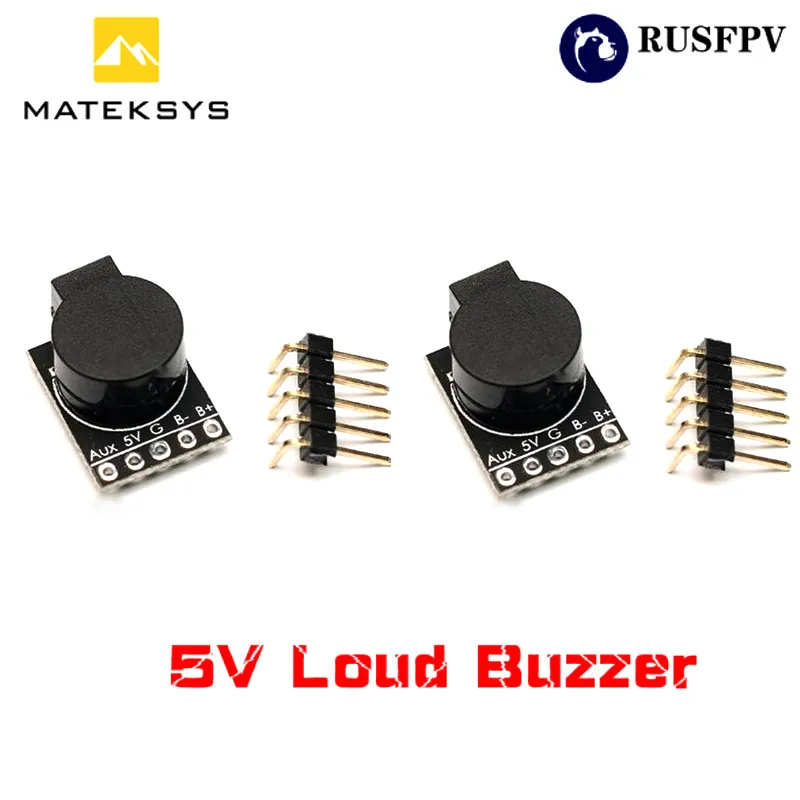 2PCS Matek потерянная модель бипер игровые джойстики 5V Громкий звонок встроенным микропроцессором для многовинтового небольшой гоночный Дрон с видом от первого лица Квадрокоптер самолет - Цвет: 2PCS
