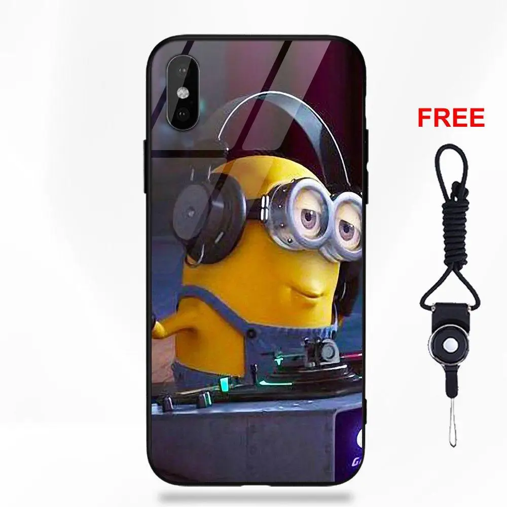 Gru Kids Minions D Me Мягкий ТПУ оправа закаленное стекло 2018 Новое поступление для Apple iPhone 5