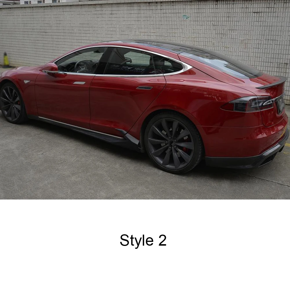 Передник боковой из углеродного волокна для Tesla Model S Sedan 4 Door 12-15 70 70D 85 85D P85D |