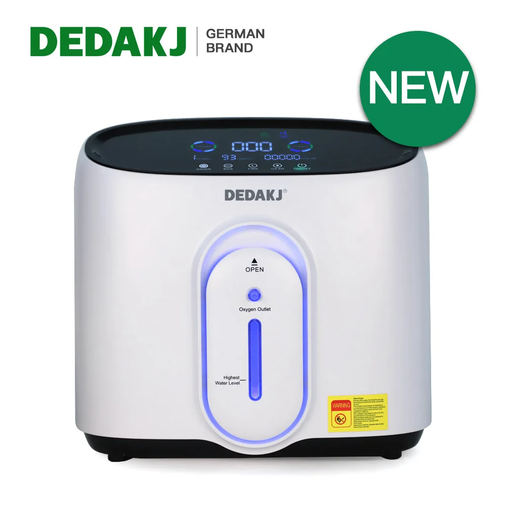 

DEDAKJ DE-Q1W 1L-8L Oxygene Concentrator Portable Lightweight Nebulizer Home Care Oxygen Generator Machine 110V 220V