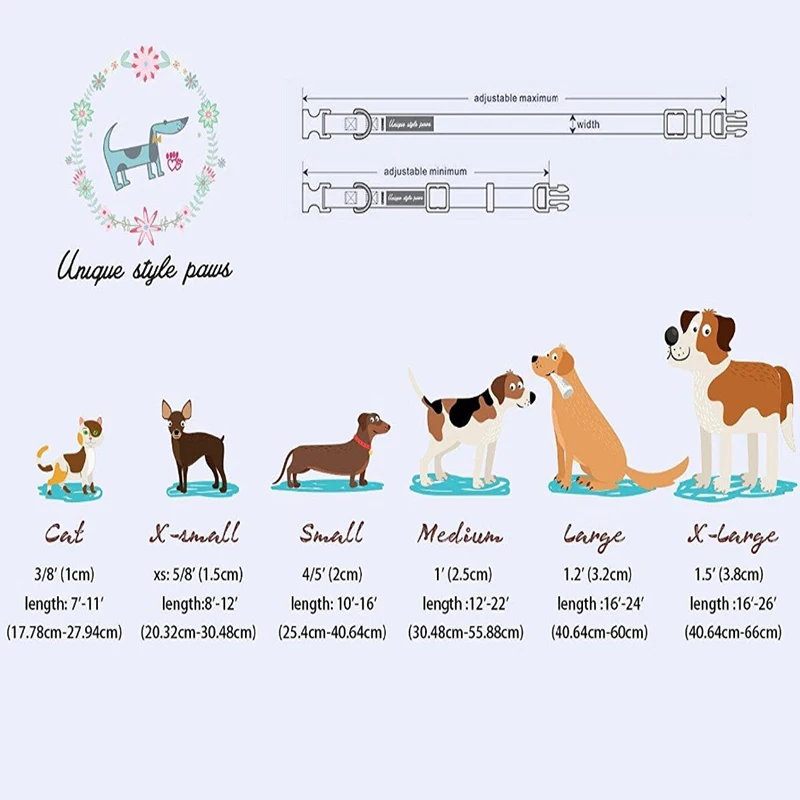 

Unique Style Paws Christmas Dog &Cat Collar Velvet Adjustable Collar and Leash Set