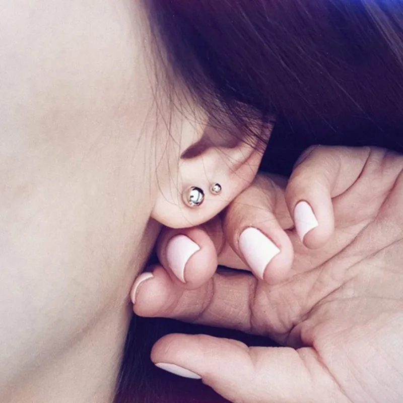 Женские серьги женские из нержавеющей стали роскошный набор сережек розового