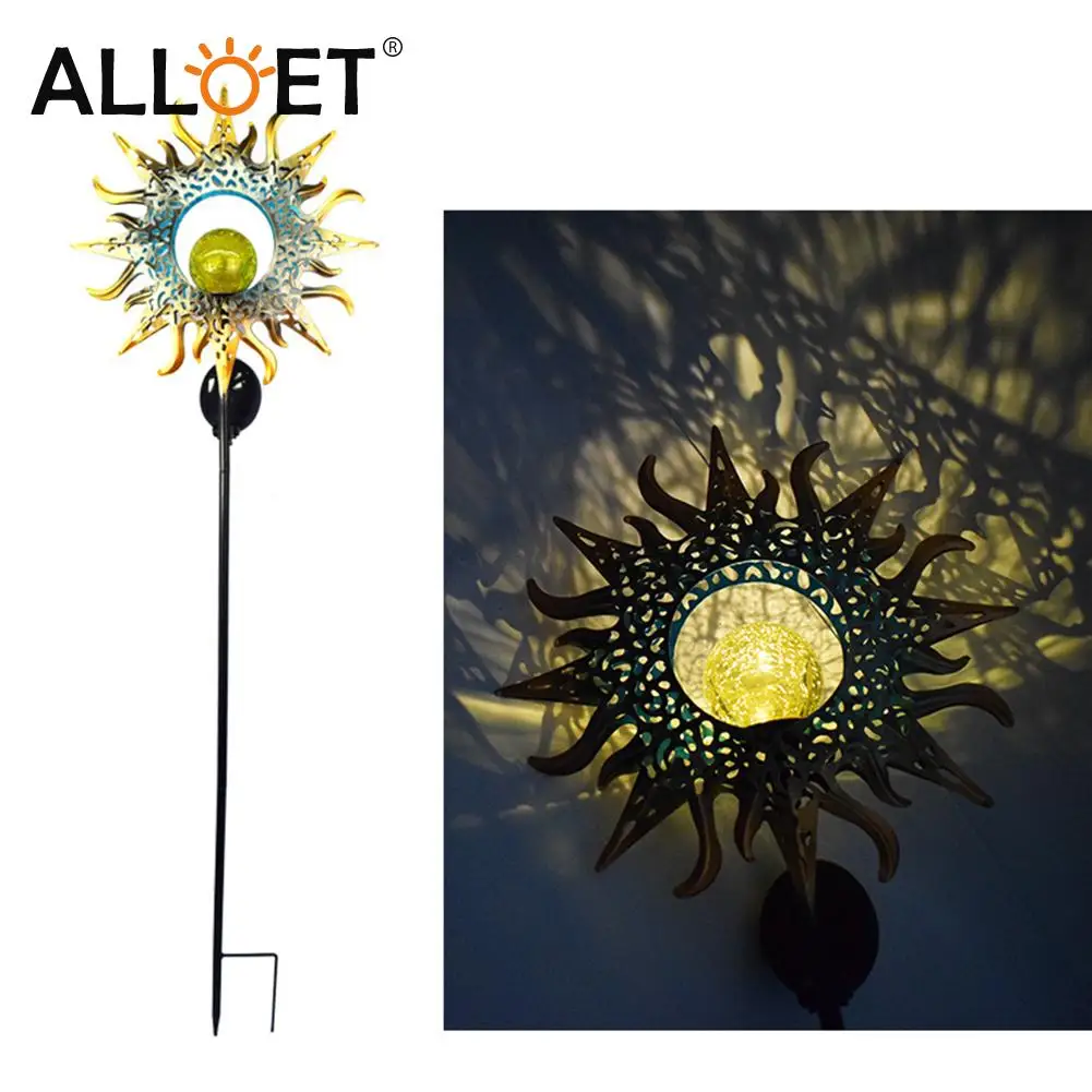 

Светильник из кованого железа в стиле ретро с Луной, солнцем и пламенем