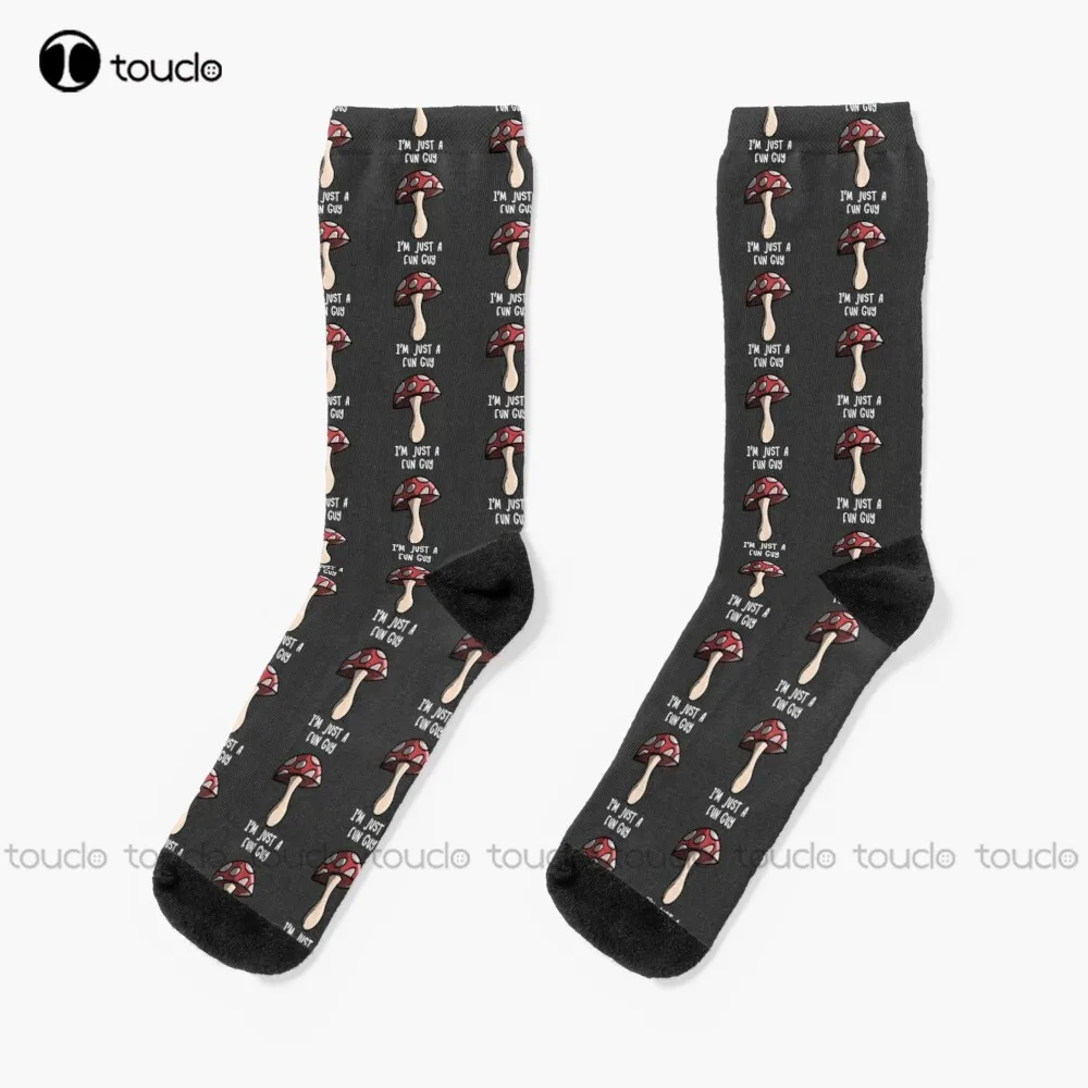 

I'M A Fun Guy/Fungi (White Text) Socks Sock For Women Unisex Adult Teen Youth Socks Personalized Custom 360° Digital Print