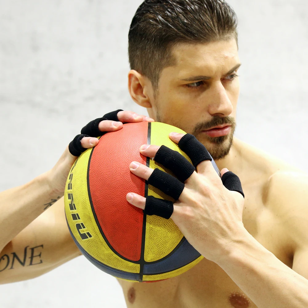 10 шт. нейлоновый эластичный удлиняющий палец Поддержка дышащий рукав Защита