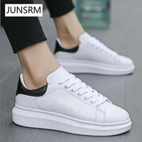 new mens white sneakers womens fashion vulcanize shoes size 36 44 high quality hip hop shoes platform lace up running shoes