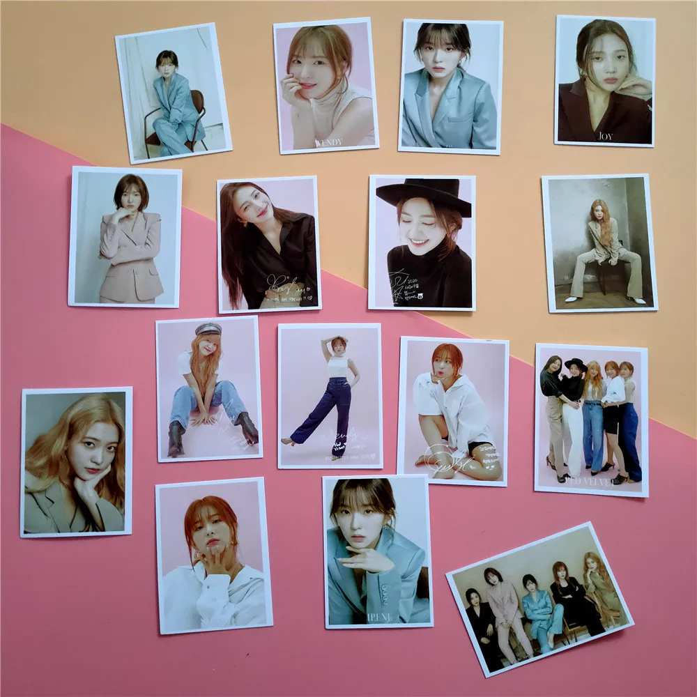Открытка Kpop из красного бархата 16 шт./компл. высокое качество HD фотопечать K pop
