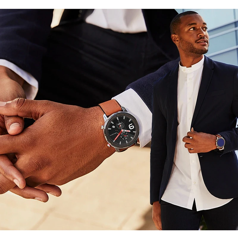 Бесплатные фильмы и TWS гарнитура Amazfit GTR Смарт часы 47 мм Huami gps Smartwatch 24 дня батарея управление музыкой 5ATM для Android IOS