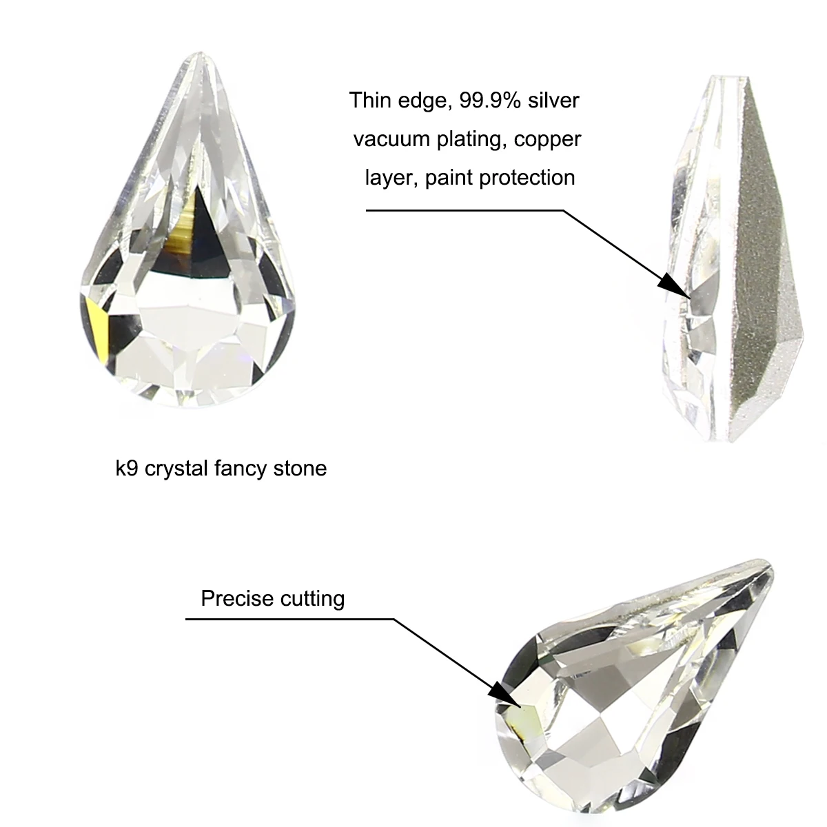 8*13 мм падение K9 с украшением в виде кристаллов Стразы страз ногтей алмаз ручек на
