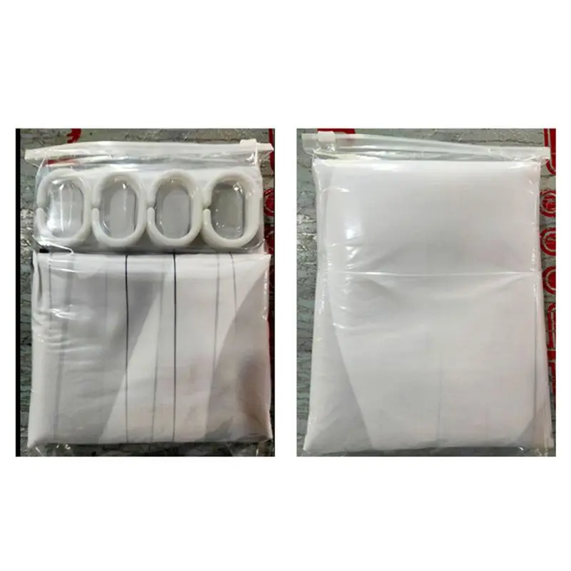 

4PCS/Set Shower Curtain Floor Mat U Shape Mat Toilet Lid Cover Bath Curtain