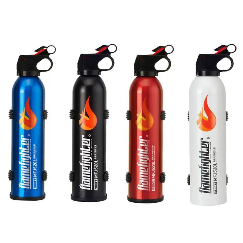 Черный Мини Портативный Автомобильный Огнетушитель с крюком сухой химический