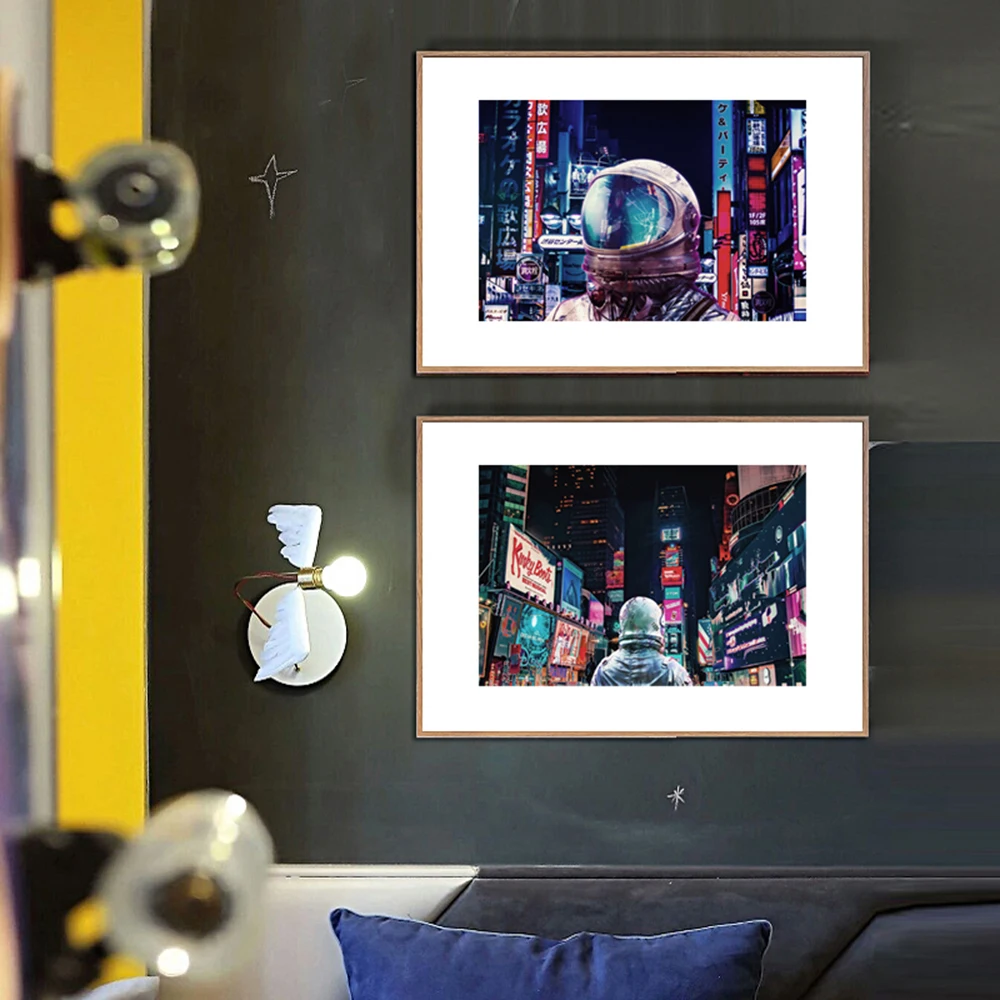 

Modern Spaceman Wall Art Canvas Painting Poster And Print Picture Wall Pictures For Living Room Bedroom Home Decor