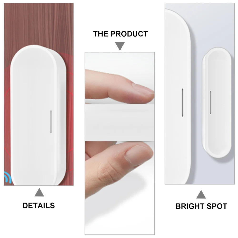 

1 Set/2pcs WiFi Door Sensor Triggered Door And Window Alarm Sensor
