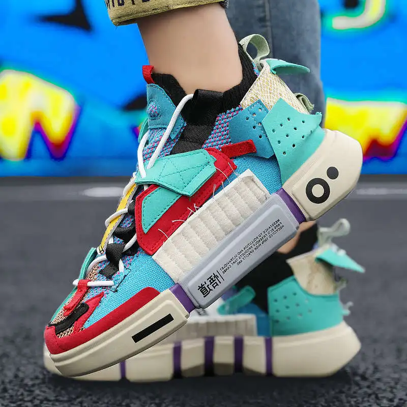 

Buy Male Running Shoes Stiefel Summer Sports Shoes Wide-Footed Elastic Laces Sneakers Height Increases Men's Sport Shoes Tennis