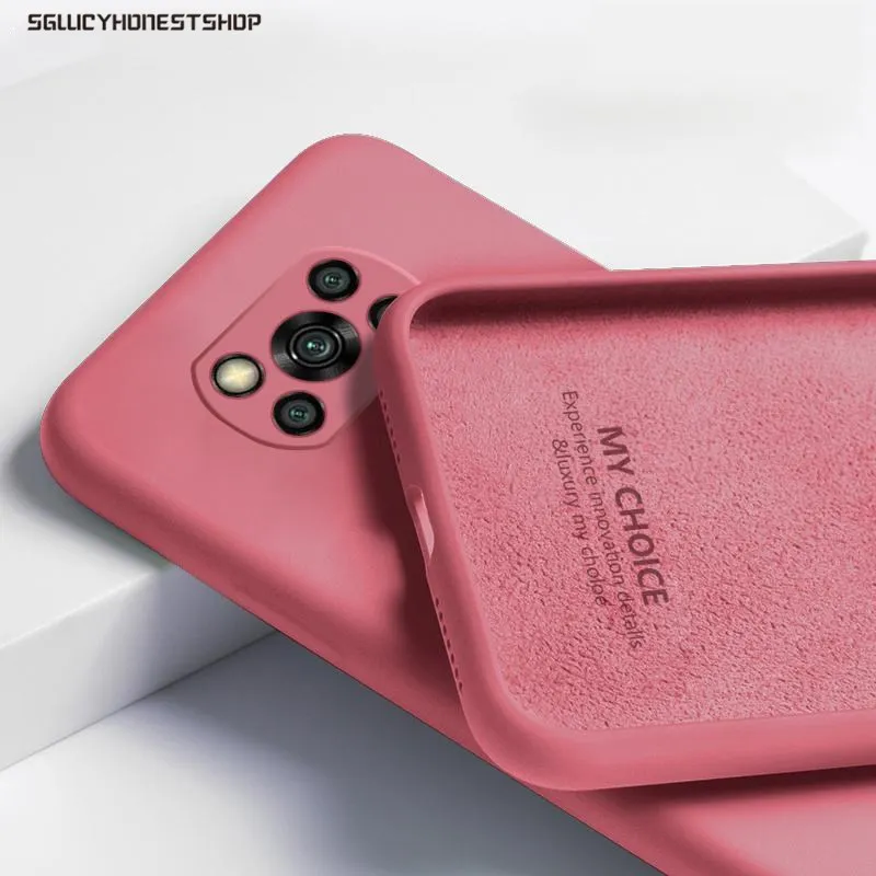 

For Xiaomi Mi Poco X3 NFC Case New Original Liquid Silicone Soft Cover Case For Xiaomi 11Mi 10T Pro Redmi Note 9s 8T 8 Pro Coque