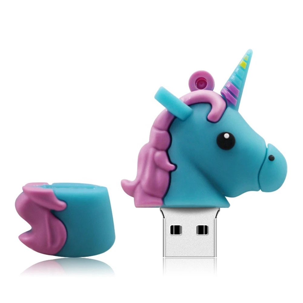Милый флеш-накопитель 32 Гб 64 USB с единорогом 16 ГБ 8 4 карта памяти Флешка u-диск