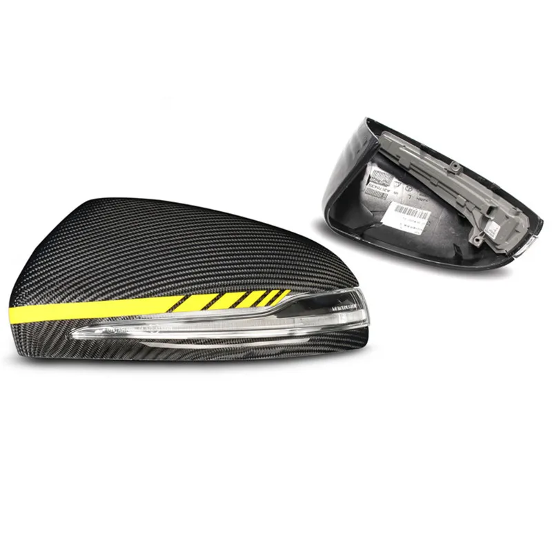 Carbon Fiber Mirror cover For Mercedes W205 W222 W213 W238 X205 for Benz C S GLC E Class AMG 1:1 Replacement Style Only LHD | Автомобили и