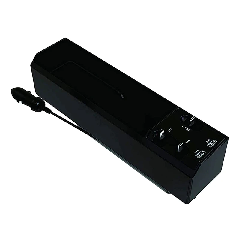 

Автомобильный Органайзер с 2 USB-портами и 3 зарядными кабелями типа C, USB, многофункциональная коробка для хранения