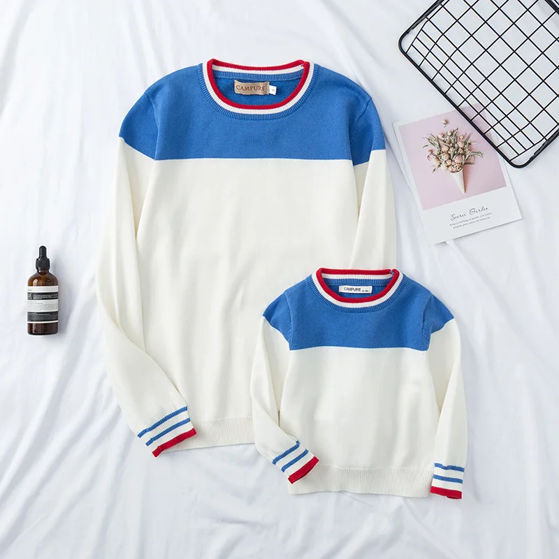 Girls Cardigan Family Matching Clothes Mommy and Me Christmas Outfits 2019 Winter Baby Toddler Girl Sweaters O-neck Full Sleeve | Мать и
