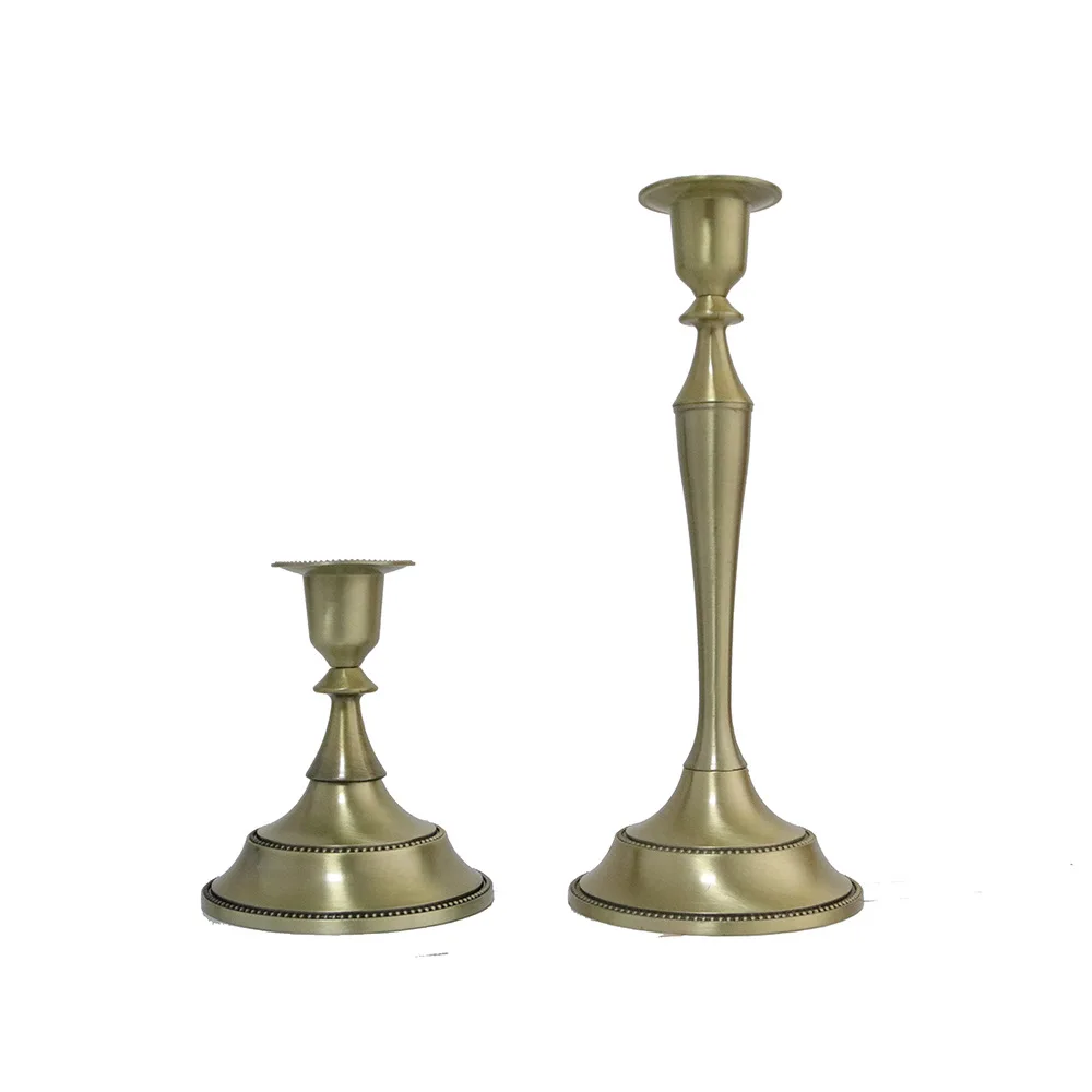 

European Style Candle Holders Home Decor Vintage Iron Metal Candle Holder Tealight House Decoration Wedding Party Candlestick