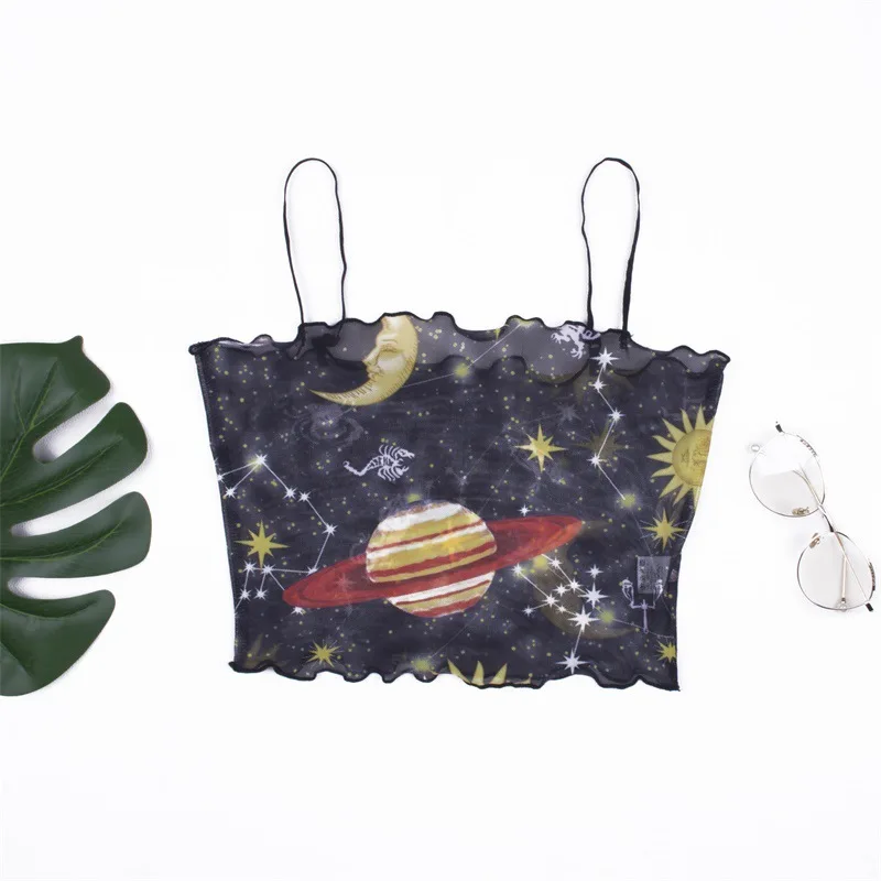 2019 Женский сексуальный прозрачный сетчатый короткий бюстгальтер без косточек с