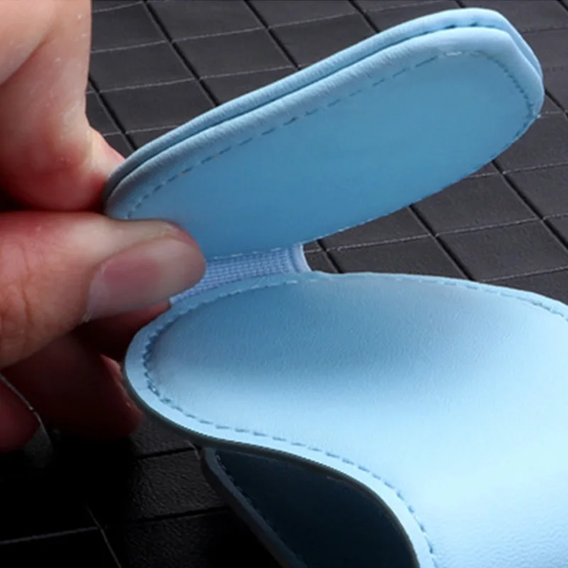 Автомобильный солнцезащитный козырек с зажимом оправа для очков кожаная